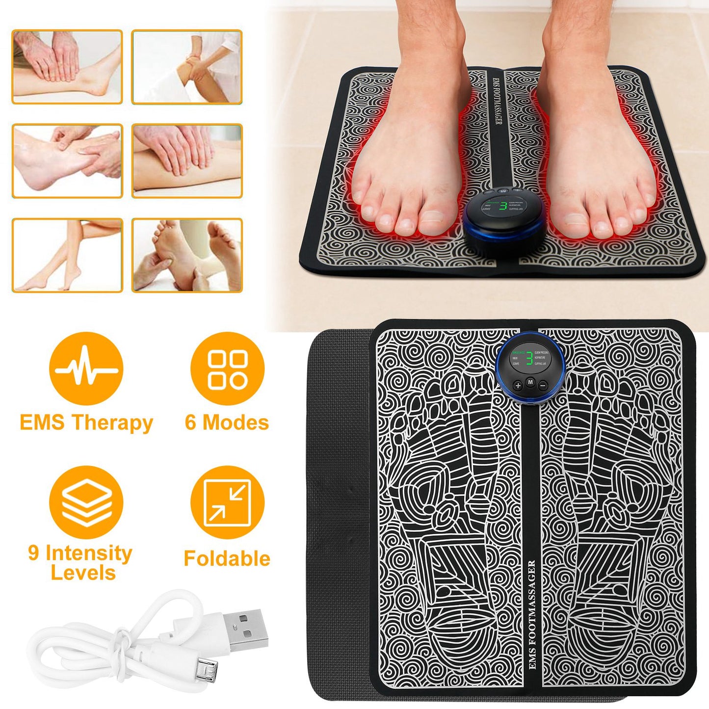 Electric Foot Stimulator Massager Pad