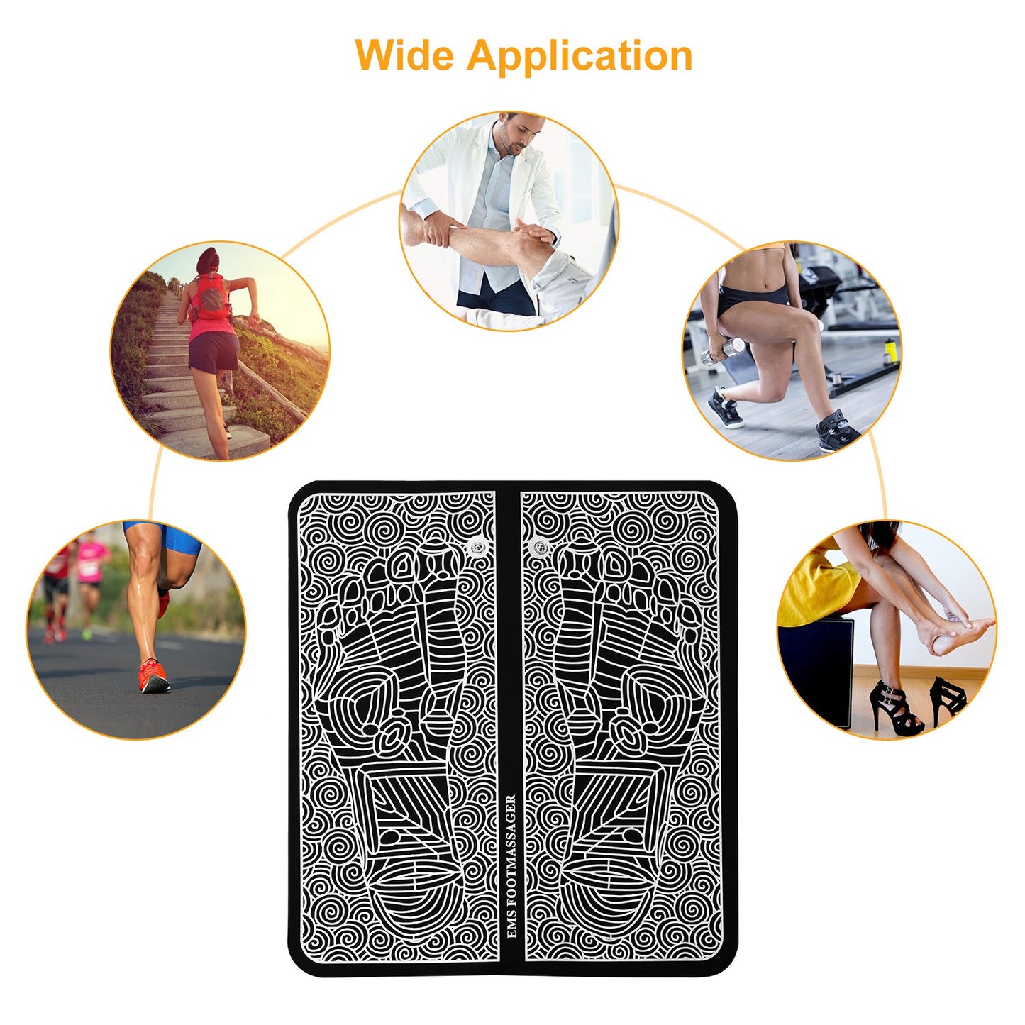Electric Foot Stimulator Massager Pad