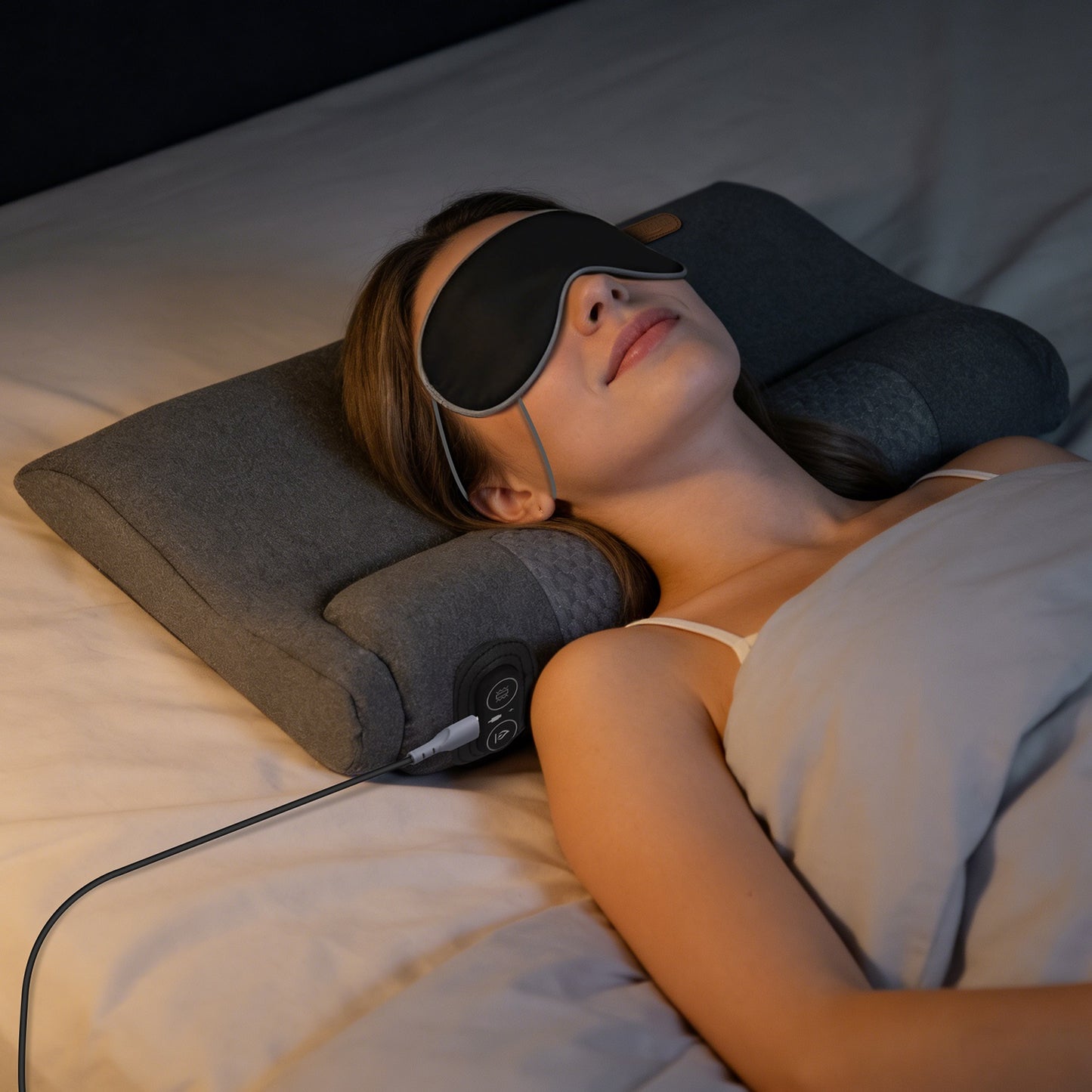 Ergonomic Heating Neck Massager Pillow With 3-Level