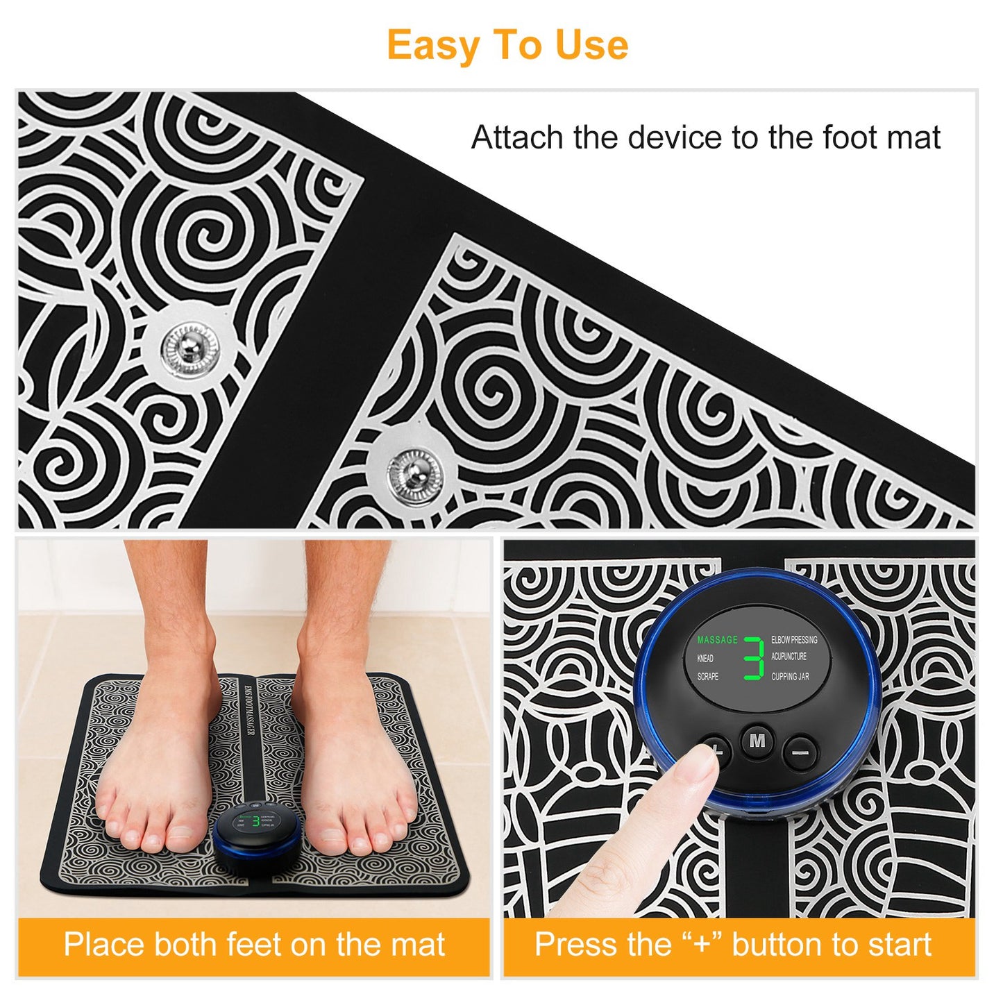 Electric Foot Stimulator Massager Pad