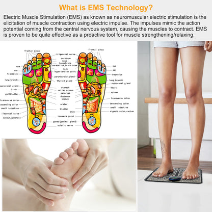 Electric Foot Stimulator Massager Pad