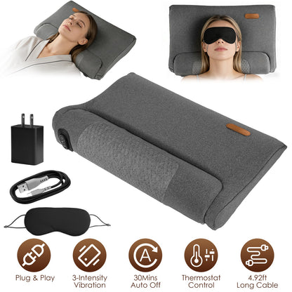 Ergonomic Heating Neck Massager Pillow With 3-Level