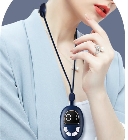Mini Pulse Hot Compress Hanging Neck Massager