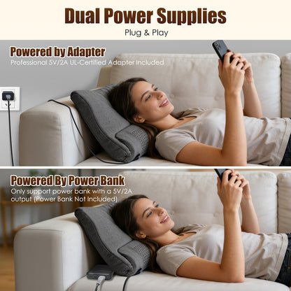 Ergonomic Heating Neck Massager Pillow With 3-Level